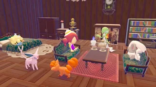 ตัวอย่างบ้านโปเกมอนที่มีเฟอร์นิเจอร์