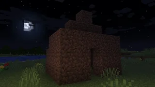 Minecraft'ta geçici bir toprak sığınak